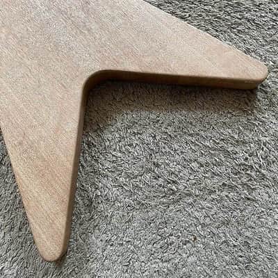 DIY Project Guitar Flying V Style Kit, Mahogany Body, Maple Neck, Rosewood Fingerboard image 5