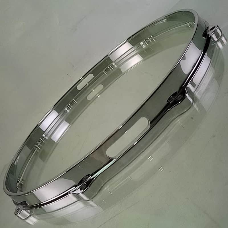 Gretsch 14" Die-Cast 10-Lug Snare Drum Resonant Rim/Hoop Vintage Chrome#4158 70s image 1