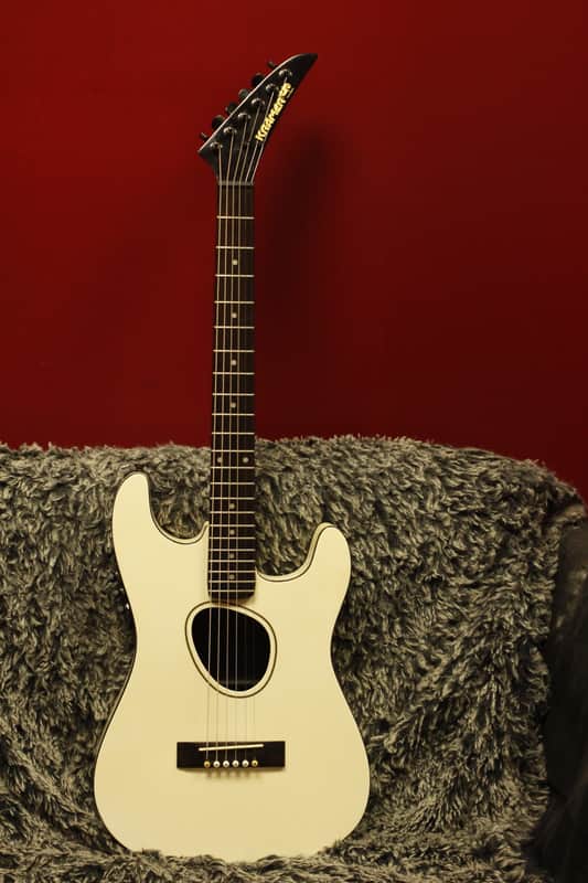 Kramer Ferrington KFS-2 1987 Vintage white acoustic / electric +