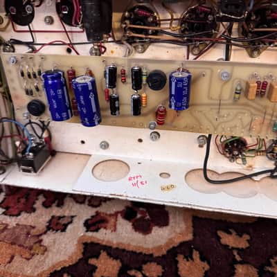 Vintage 1970s Matamp Orange Slave Unit SL100 EL34 Valve Amplifier Head image 22