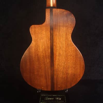 Handcrafted 5 String Baritone Ukulele, Hawaiian Koa, Cutaway, Soft-bag, Bruce Wei UC19-2005 image 7