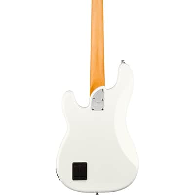 Fender American Ultra Precision Bass, Maple Fingerboard, Arctic Pearl image 5