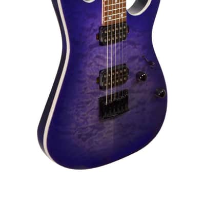Ibanez RG421QM-CBB Electric Guitar – Cerulean Blue Burst 2025 - Cerulean Blue Burst image 7