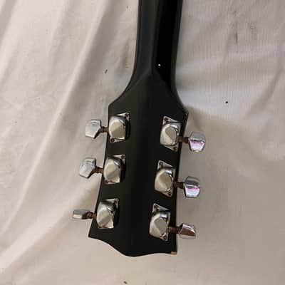 Vintage 70's-80's Memphis Electric Guitar LP in Black image 12