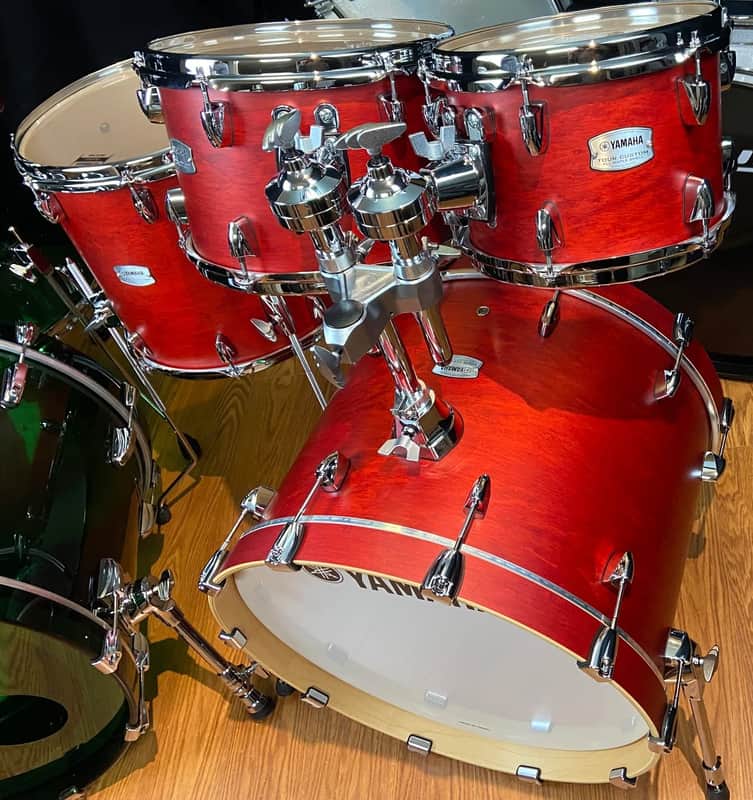 Yamaha Tour Custom 4-piece Shell Pack 2024 - Candy Apple Satin image 1