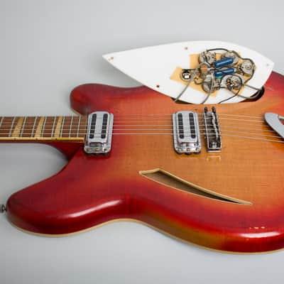 Rickenbacker  Model 360 Thinline Hollow Body Electric Guitar (1967), ser. #GB-572, original silver Tolex hard shell case. image 14