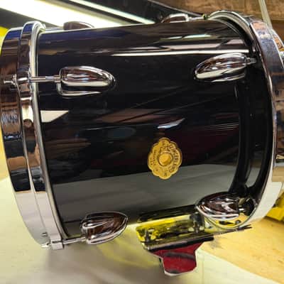 Slingerland Nashville Studio king 90s Gloss black wrap 10x10 tom Nice Cond! image 22
