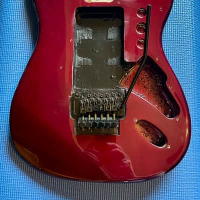 Fender Stratocaster Body with Floyd Rose Style Bridge Included 2001 - Midnight Wine image 1
