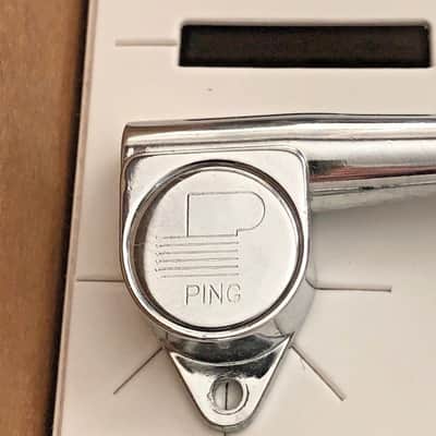 Bass Tuning Machines -   4 In-Line Chrome -w/ bushings and mounting screws image 3