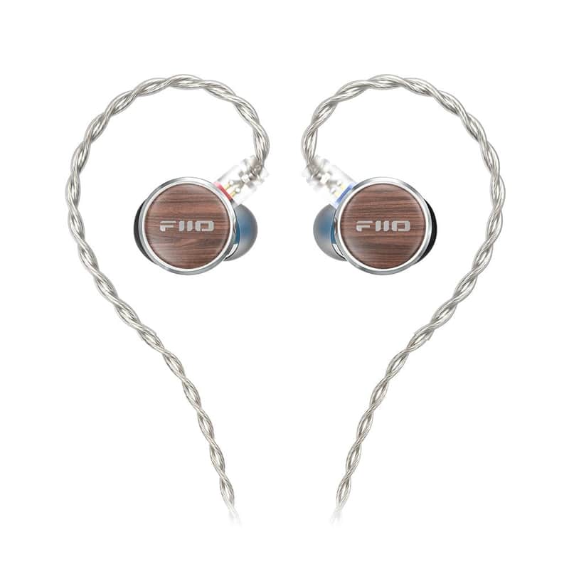 FiiO FP3 HiFi 14.5mm Planar Diaphragm Driver in Ear Earphone IEMs, with Solid Wood faceplate, Detachable 0.78mm 2Pin IEM Cable for Musician Singer Audiophile (Black Walnut) image 1