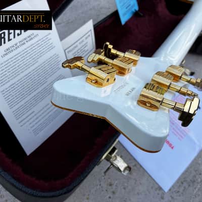 ♚TIMEWARP♚07 GRETSCH G-6136 DS WHITE FALCON♚Dynasonics♚Mother Pearl BLOCKS♚2.75" Body Depth ! image 22