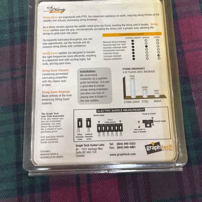 Graph Tech String Saver Classic Strat & Tele Saddles - Gold image 2