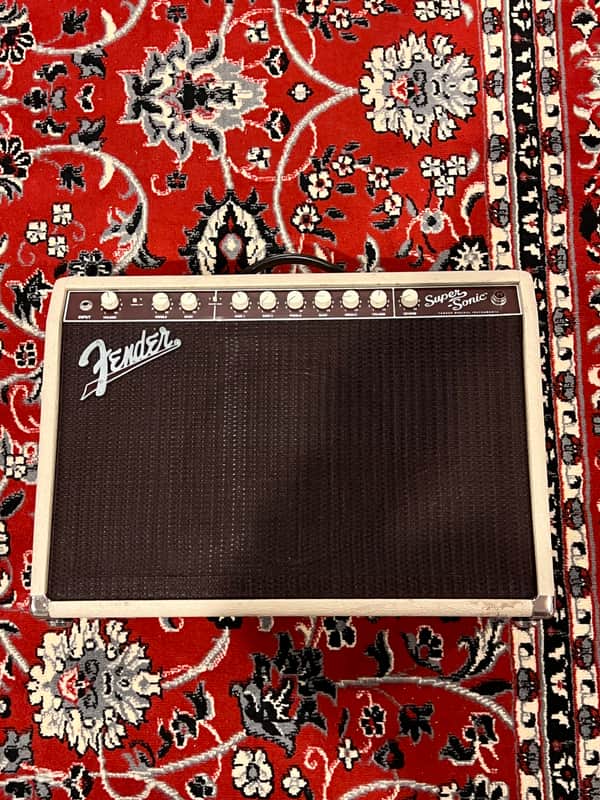 Fender Super-Sonic 22 2-Channel 22-Watt 1x12" Guitar Combo 2010 - Present - Blonde with Weber speaker image 1