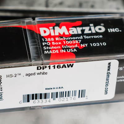 DiMarzio DP116AW HS-2 Stratocaster Pickup - Aged White / Nickel Pole Pieces image 2