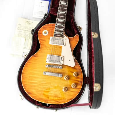 1997 Gibson Custom Shop Historic Collection 59 Les Paul Reissue Flame Top in Faded Cherry Burst 1959 R9 image 7