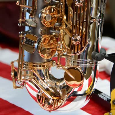 Sax Dakota SDTXG-606 2020-2024 Silver and Gold Plated, Lacquered, Black Onyx image 9