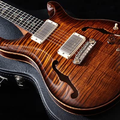 Paul Reed Smith (PRS) 2020 Wood Library Hollowbody II Piezo 10-Top Black Gold Burst Pattern Neck [20 0307130] (05/05) image 3