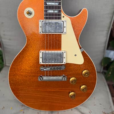 Gibson Mint 2025 Gibson Custom Shop Limited Edition Murphy Lab '57 Les Paul - Orange Sparkle image 1