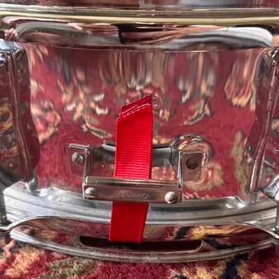 Ludwig L-600 S/L Series 5x14" 8-Lug Wood Snare Drum with Rounded Blue/Olive Badge 1984 - 1988 - Chrome image 5