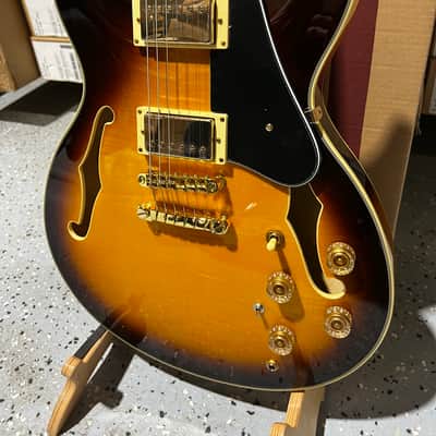 Ibanez JSM10EM John Scofield Signature Semi-Hollowbody Electric Guitar - 2-Tone Burst image 3