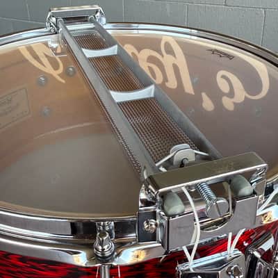 ~WOW!~ Rogers Dyna-Sonic Custom Built 6.5x14" Snare Drum in Red Onyx w/ Matching X-Percussion X-Click (Rm4) image 10
