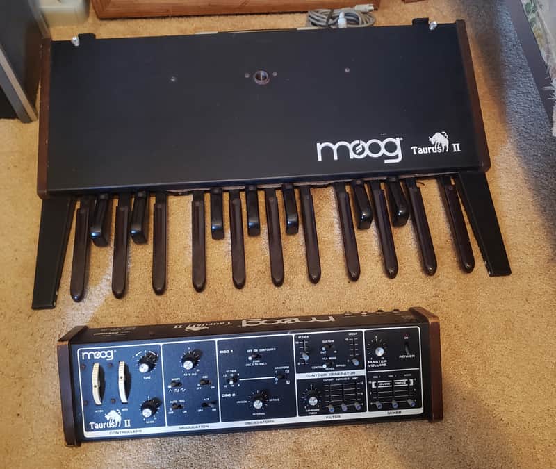 vintage Moog TAURUS II brain & foot pedal unit