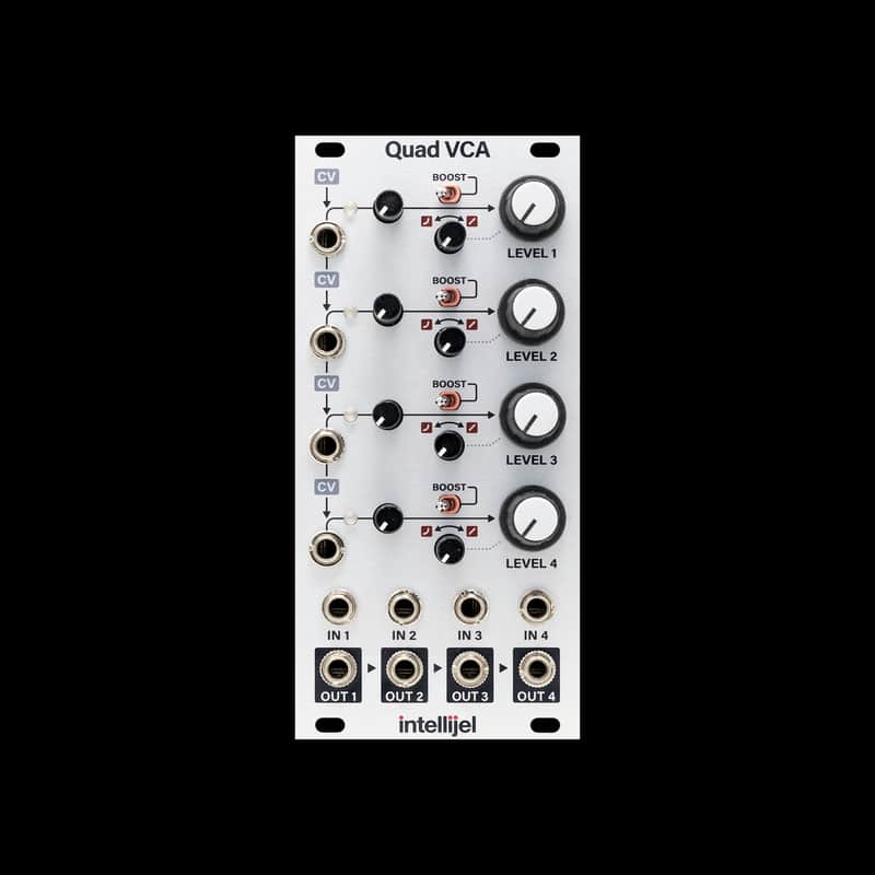 Intellijel Quad VCA Eurorack Synth Module | Reverb