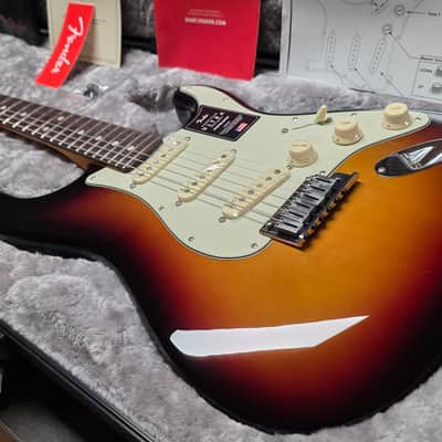 Fender American Ultra Stratocaster BRAND NEW 75th ANNIVERSARY 2021 Model! 3-Tone Sunburst USA Strat Electric Guitar image 3