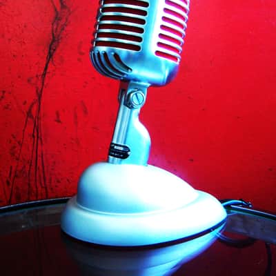 Rare Shure 5575LE 2014 - Satin Chrome dynamic cardioid microphone Low Z w all accessories image 17