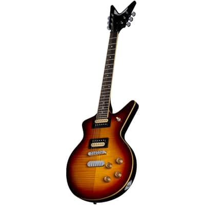 New Dean Cadillac 1980 Flame Maple Trans Cherry Sunburst CADI 1980 FM TCS LP Style Electric Guitar image 3