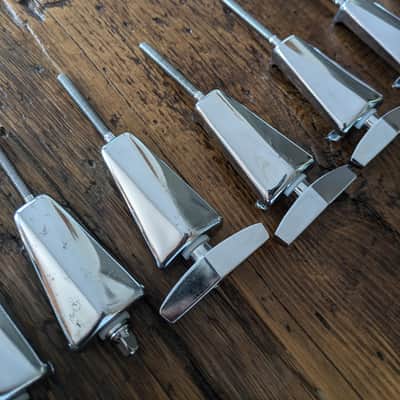 Pearl Bass Drum Tension Rods and Claws (x8) 1990s image 3