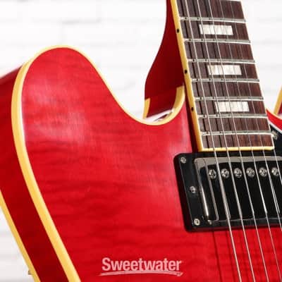 Heritage Custom Core H-535 Semi-hollowbody Electric Guitar - Trans Cherry (H535CCTCd1) image 4