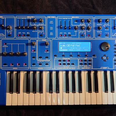 Oberheim OB-12 49-Key 12-Voice Synthesizer 2000 - Blue - LCD REPLACED! image 11