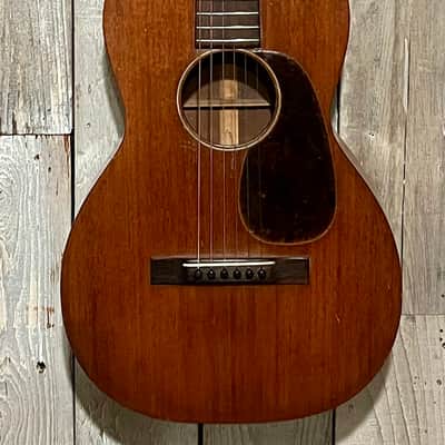 1931 Martin 1-17 Parlor Guitar Natural Mahogany, Excellent Example of a Super Pre War Martin ! image 2