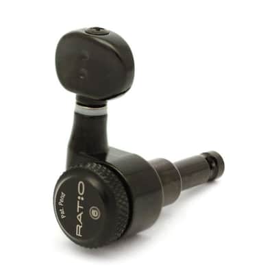3+3 Ratio Electric Locking Machine Heads (PRL-8311, 8322, 8331, 8341, 8351) - Black / Vintage image 8