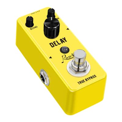 Rowin Delay Pedal Yellow Guitar MINI Analog Guitar Effect Pedal SEPT SPECIAL $28.00 image 2