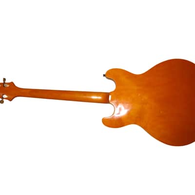 Vintage 1998 Aria Pro II Titan Artist TA-62 Hollowbody Electric Guitar - Amber image 2