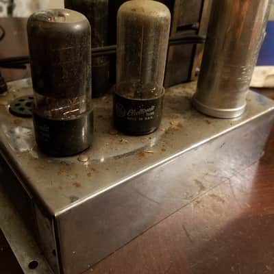 Craftsmen Rare mono tube amp dual 6W6 10 watt C450 1954 - chrome image 5