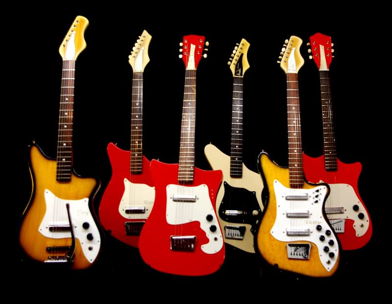 ALAMO Guitar Collection. 6 Guitars sold as single lot. 1964-67. Rare. Collectible. 5 Fiesta, 1 Fury. image 1