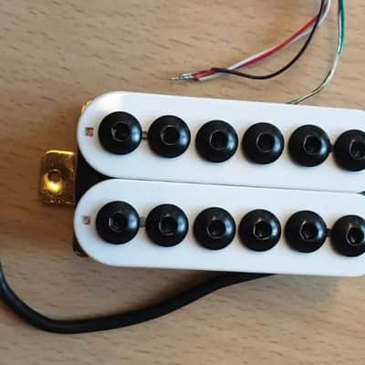 Humbucker Electric Guitar Pickup - White image 2
