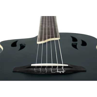 Ortega RTPSTD-SBK-L - Left-Handed Standard Thinline Crossover Electric Nylon String Guitar - TourPlayer Series image 11
