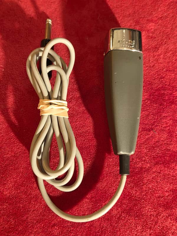 Vintage 1970s Astatic 335H-7 Harp Microphone Gray image 1