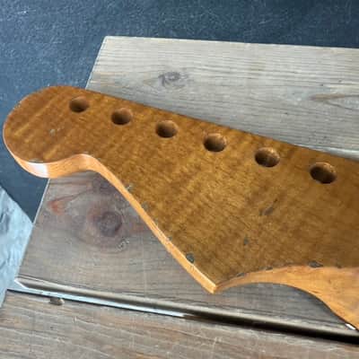 Real Life Relics Nitro Roasted 5AAAAA Flame Maple Strat® Stratocaster Neck Maple W Rosewood Fingerboard STRMF5A #2 image 7