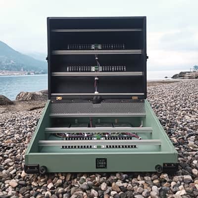 18U Eurorack Case Powered, 104 hp (or 84 or 126 hp) patched resealable, modular synthesizer synth image 11