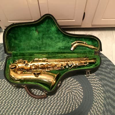 CONN GOLD PLATED ALTO STENBERG PORTRAIT RARE 1929 CHU BERRY FINISH 97% SAX SAXOPHONE ENGRAVING CRISP image 2