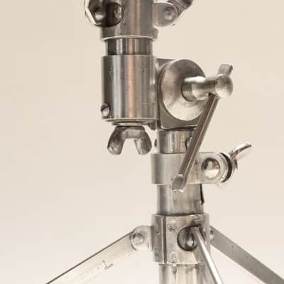Unique Walburg & Auge Floor Tom Cradle, Height & Angle Adjustable, Traps Era - 1930s / INSPECTED & TESTED image 11