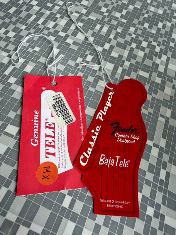 Fender Baja Telecaster hang tags 2009 image 1