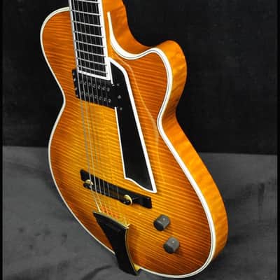 Megas Athena 7 String Archtop Autumn Burst image 2