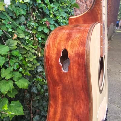 Wilhelm Guitars Quilted Bubinga Handmade Dreadnought Acoustic Guitar image 1