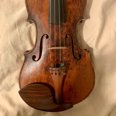 Violin Antonio Stradivarius label German violin 1800s Brown image 8
